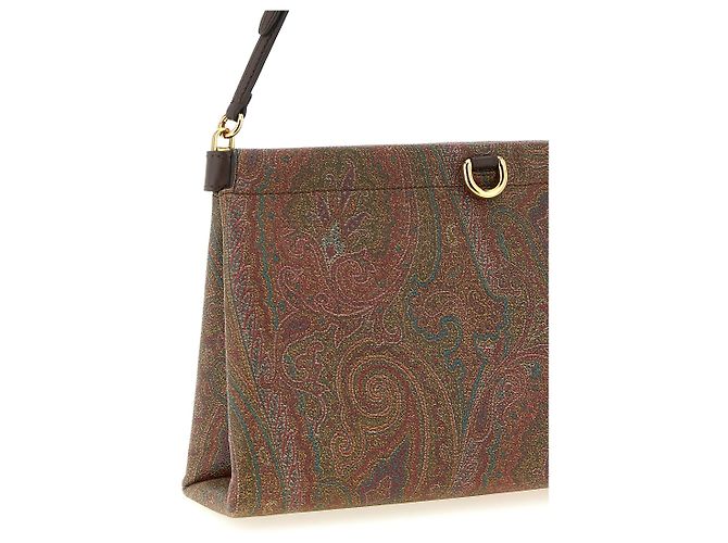 Etro Bolso de mano de algodón marrón - vista 3