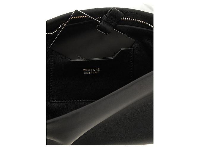 Tom Ford Clutch in pelle di agnello nera - vista 4