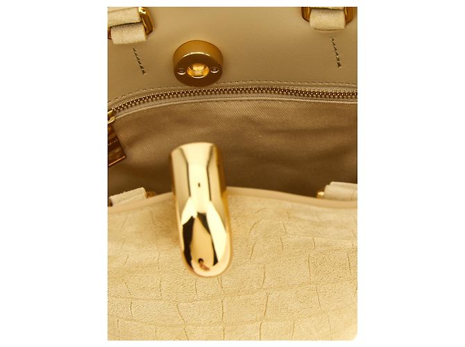 Jacquemus  mala de pele de vitelo bege - vista 4