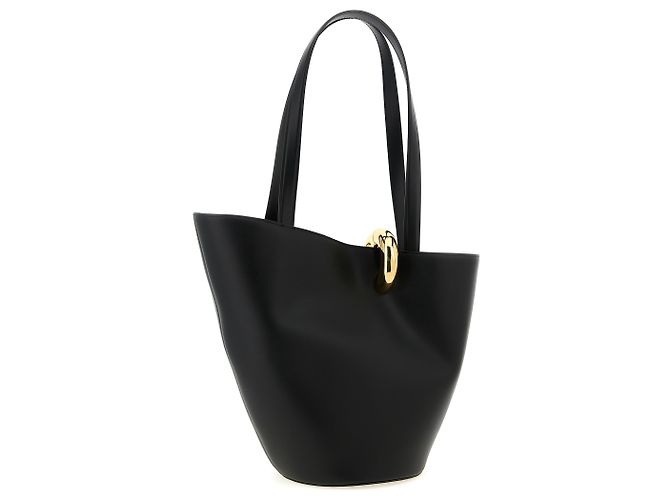 Jacquemus Borsa a tracolla in pelle di vacchetta nera - vista 2