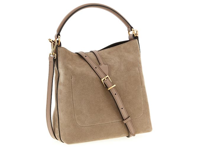 Tod's Borsa in pelle di vitello beige - vista 2
