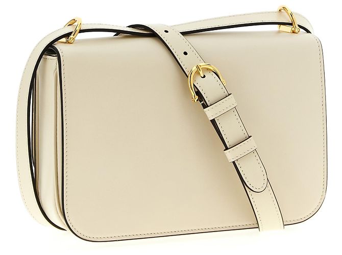 Gucci Borsa a tracolla in pelle di vitello bianca - vista 2