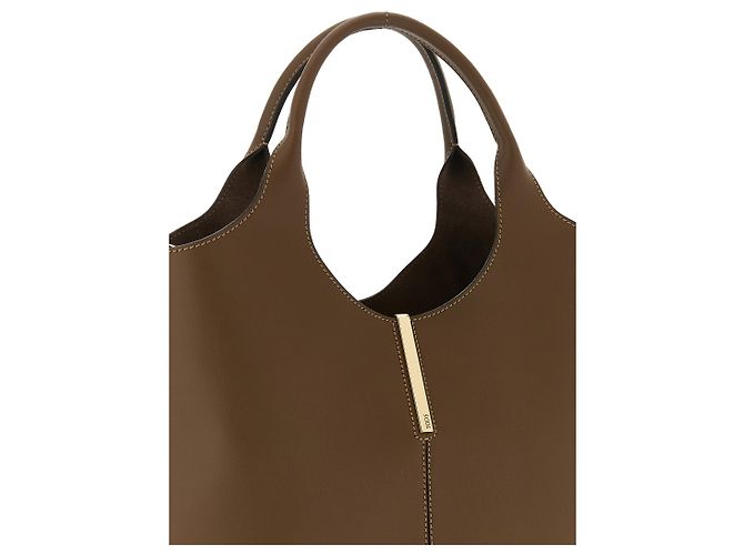 Tod's Borsa in pelle di vitello marrone - vista 3