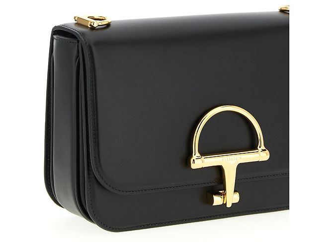 Gucci Borsa a tracolla in pelle di vitello nera - vista 3