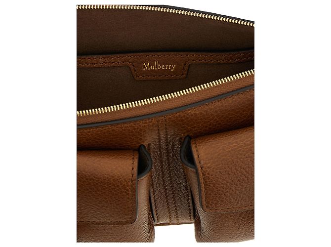 Mulberry Borsa a tracolla in vitello marrone - vista 4