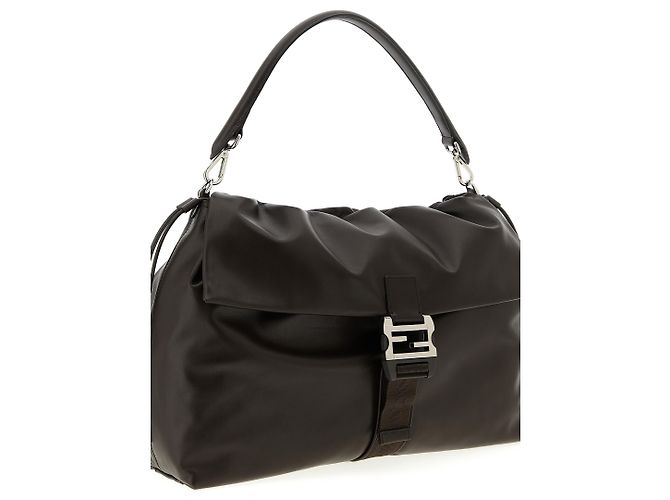 Fendi Borsa in pelle di vitello marrone - vista 3