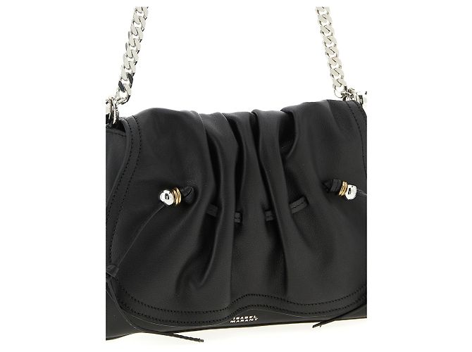 Isabel Marant Borsa a tracolla in vitello nero - vista 3