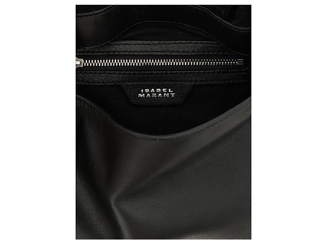 Isabel Marant Borsa a tracolla in vitello nero - vista 4