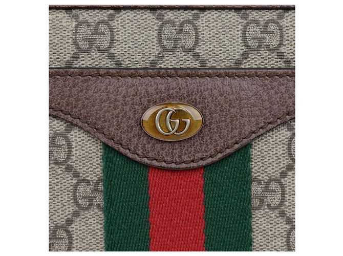 Gucci Borsa a tracolla Ophidia Medium Ebony Beige - vista 2