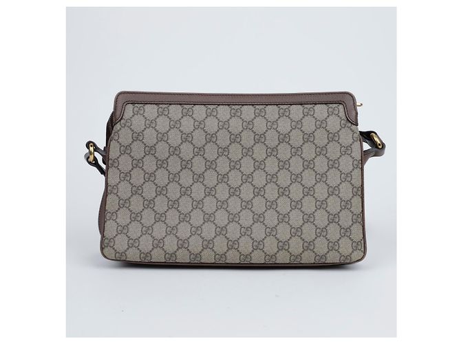 Gucci Borsa a tracolla Ophidia Medium Ebony Beige - vista 3