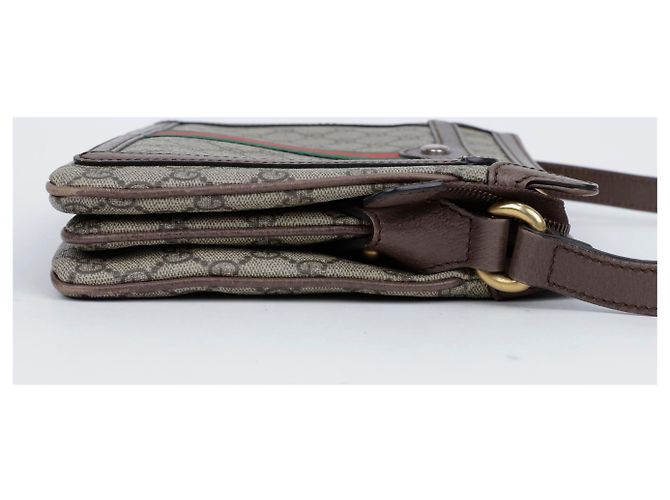Gucci Borsa a tracolla Ophidia Medium Ebony Beige - vista 8