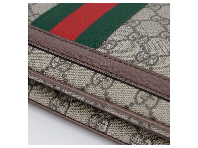 Gucci Borsa a tracolla Ophidia Medium Ebony Beige - vista 9