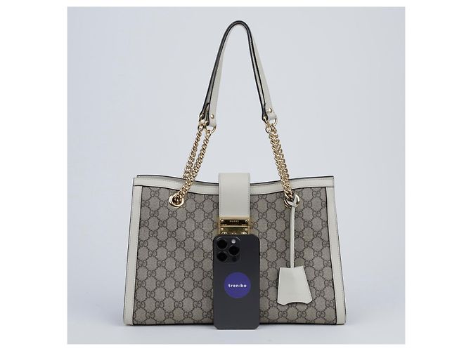 Gucci Padlock GG Medium Schultertasche Weiß - Ansicht 18