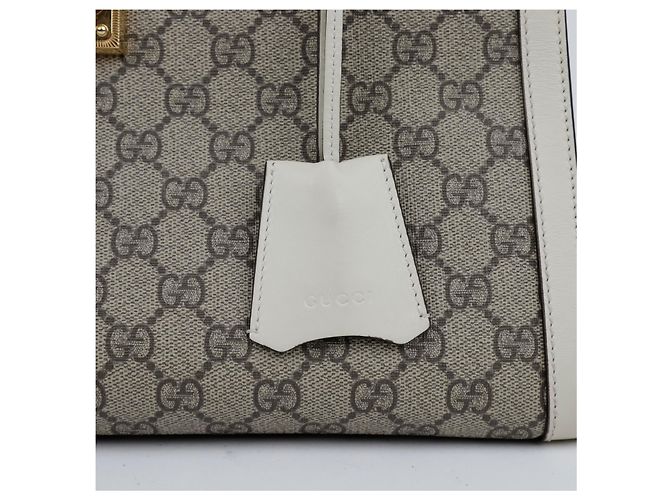 Gucci Padlock GG Medium Schultertasche Weiß - Ansicht 3