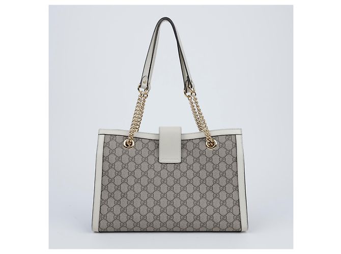 Gucci Padlock GG Medium Schultertasche Weiß - Ansicht 4