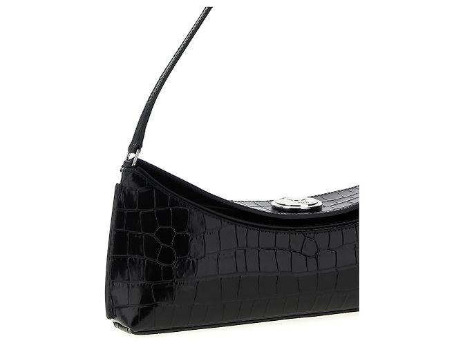 Jacquemus Borsa a spalla in vitello nero - vista 3
