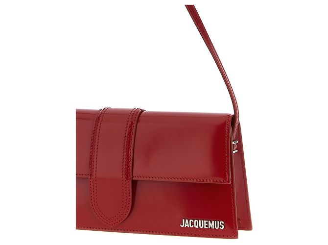 Jacquemus Borsa a tracolla in vitello rossa - vista 3