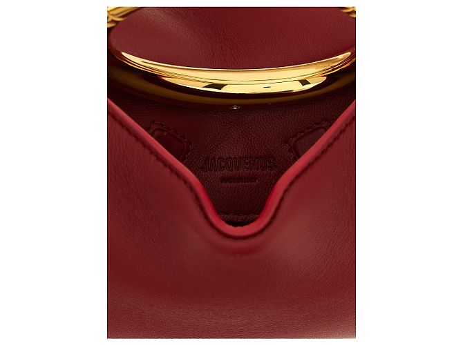 Jacquemus Borsa in pelle di agnello rossa - vista 4