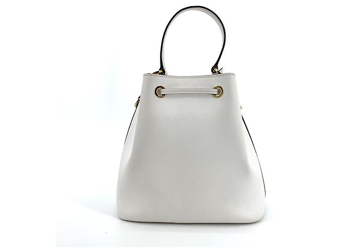 Prada Saffiano Bucket Bag mit Dreieckslogo - Ansicht 10