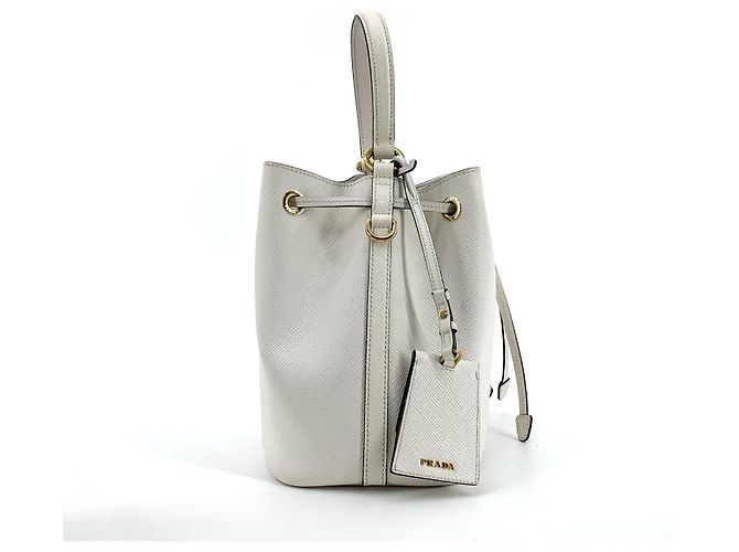 Prada Saffiano Bucket Bag mit Dreieckslogo - Ansicht 12