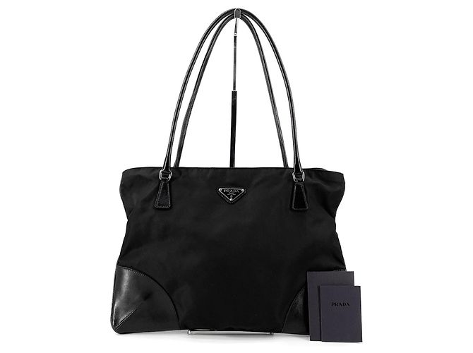 Prada Borsa a tracolla in nylon con logo triangolare - vista 2
