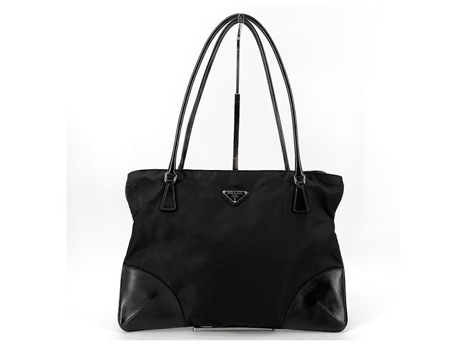 Prada Borsa a tracolla in nylon con logo triangolare - vista 3