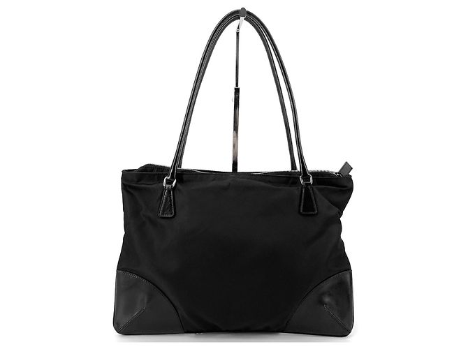 Prada Borsa a tracolla in nylon con logo triangolare - vista 4