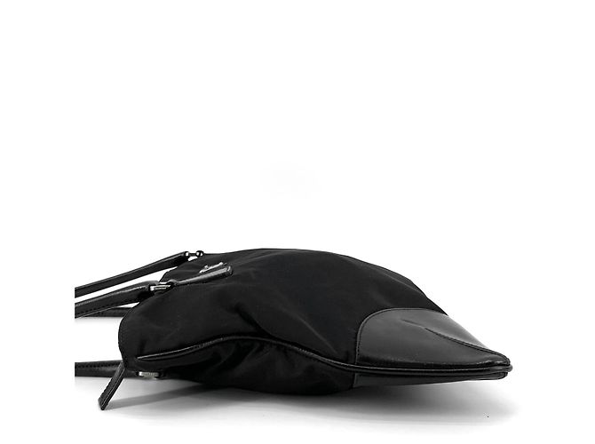 Prada Borsa a tracolla in nylon con logo triangolare - vista 6