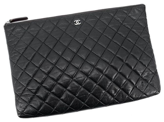 Chanel Clutch Classic Caviar Large - vista 3