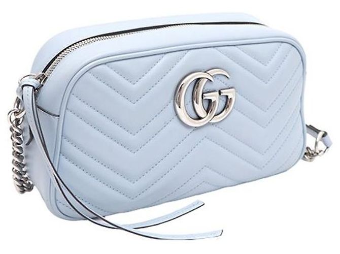 Gucci Borsa a tracolla GG Marmont Matelassé Small con catena - vista 2