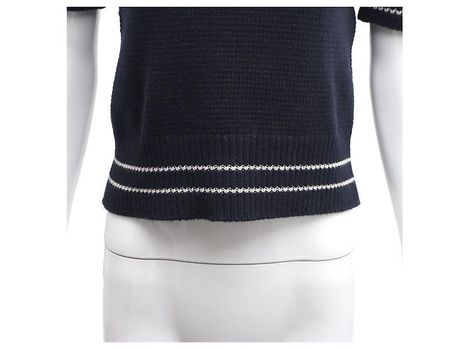 Dior Camisola de manga curta para mulher em lã e cashmere - vista 15