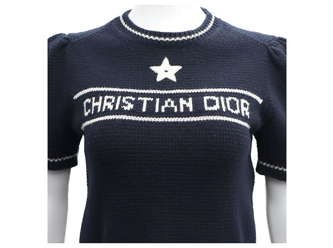 Dior Camisola de manga curta para mulher em lã e cashmere - vista 4