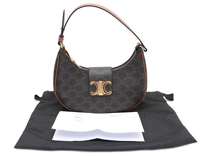 Céline Medium Triomphe Canvas Ava Schultertasche - Ansicht 18