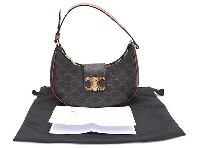 Céline Medium Triomphe Canvas Ava Schultertasche - Ansicht 9