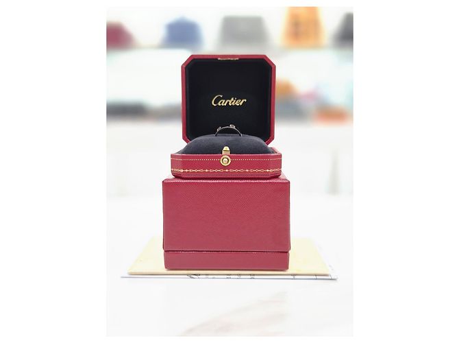 Cartier Anello classico in oro bianco - vista 2