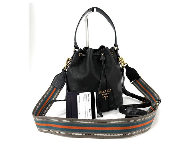 Prada Borsa bucket in Vitello Daino - vista 2
