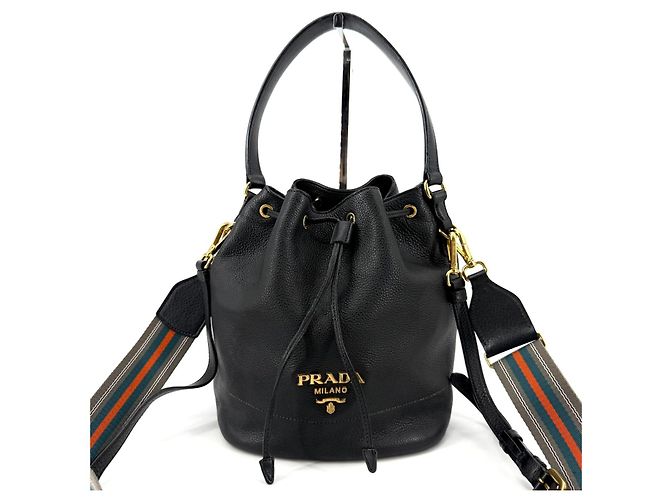 Prada Borsa bucket in Vitello Daino - vista 3