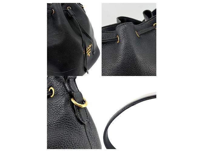 Prada Borsa bucket in Vitello Daino - vista 8
