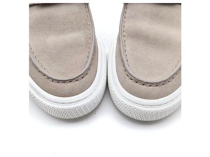 Slip-on Hermès Suede Game Beige - vista 4