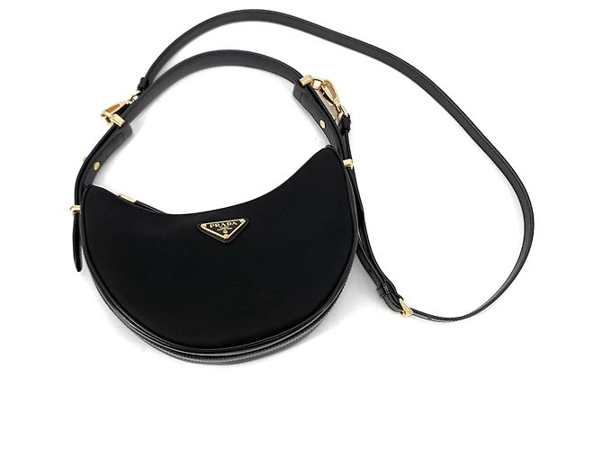 Prada Borsa Hobo Arche Small in pelle spazzolata Borsa a tracolla - vista 15