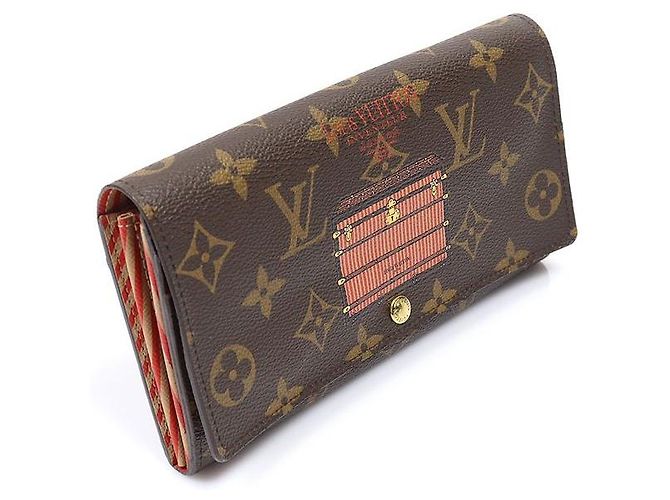 Louis Vuitton Sarah Wallet Long Wallet Monogram Canvas Trunk Lock - Ansicht 2
