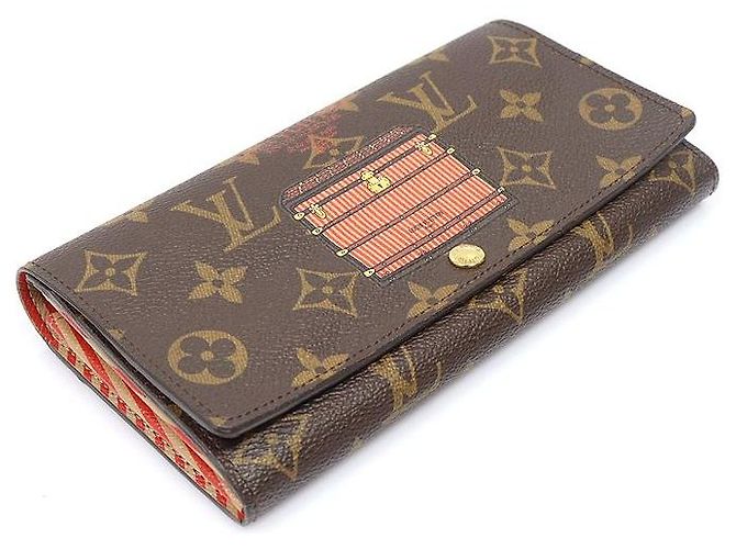 Louis Vuitton Sarah Wallet Long Wallet Monogram Canvas Trunk Lock - Ansicht 3