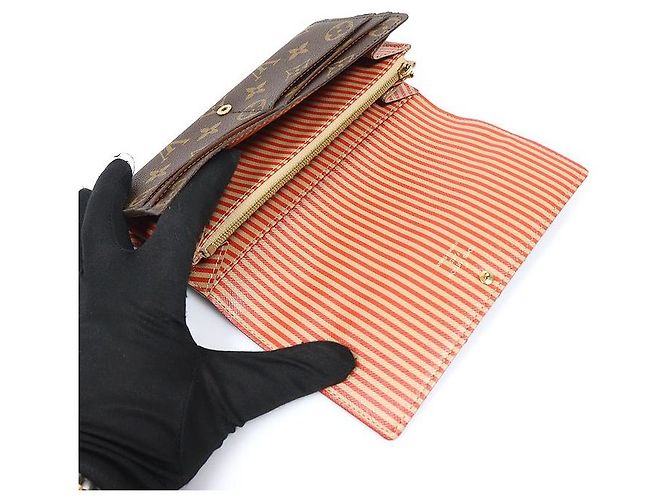 Louis Vuitton Sarah Wallet Long Wallet Monogram Canvas Trunk Lock - Ansicht 5