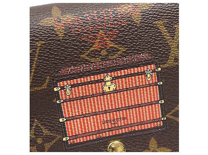 Louis Vuitton Sarah Wallet Long Wallet Monogram Canvas Trunk Lock - Ansicht 6