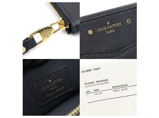 Louis Vuitton Clutch Daily Pouch Monogram Empreinte Bicolore Black Beige - vista 7