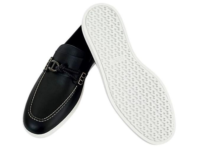 Hermès Mocassini Ignacio da uomo Noir - vista 10