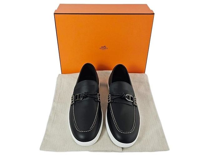 Hermès Mocassini Ignacio da uomo Noir - vista 15