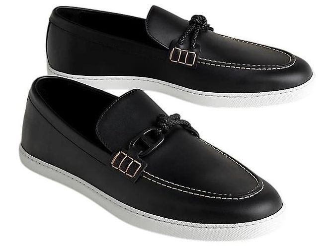 Hermès Mocassini Ignacio da uomo Noir - vista 2