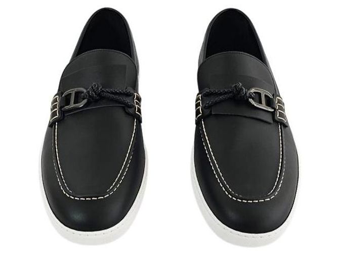 Hermès Mocassini Ignacio da uomo Noir - vista 7