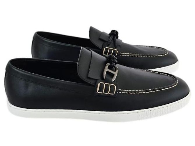Hermès Mocassini Ignacio da uomo Noir - vista 9